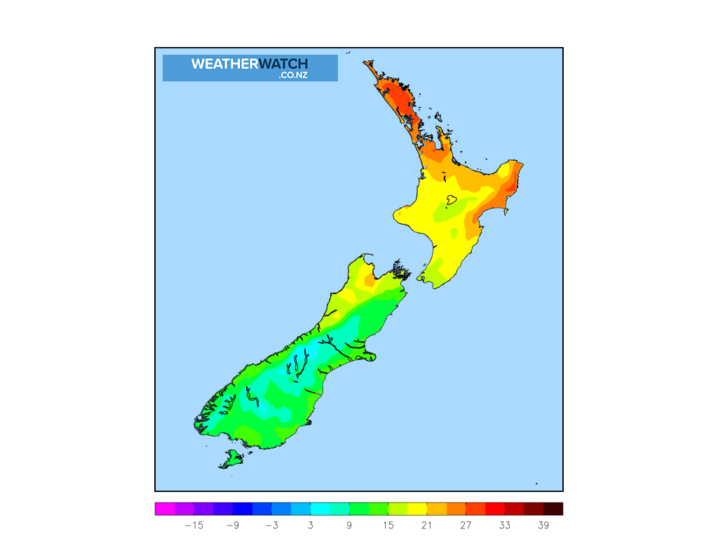 Maximum temperature for 1:00pm on 4 March 2020