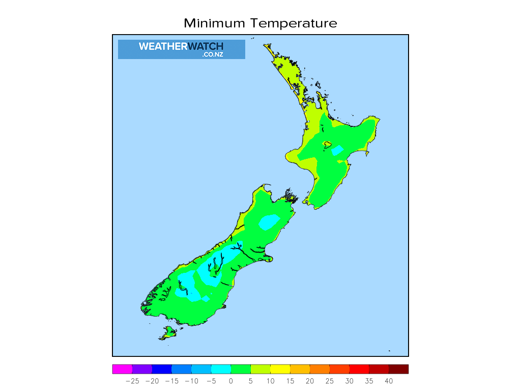 Temperature Temperature Maps WeatherWatch New Zealand's Weather