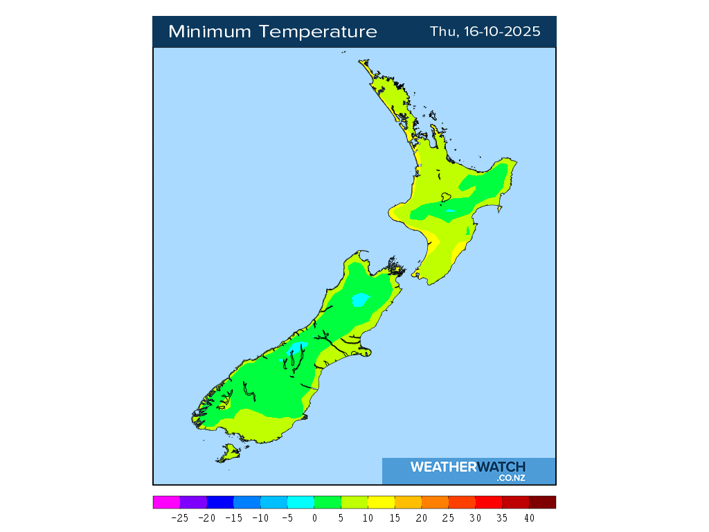 Minimum temperature for 1:01am on Thu 16 October 2025